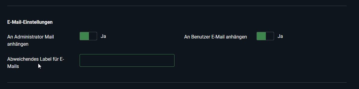 Individuelle Feldlabel