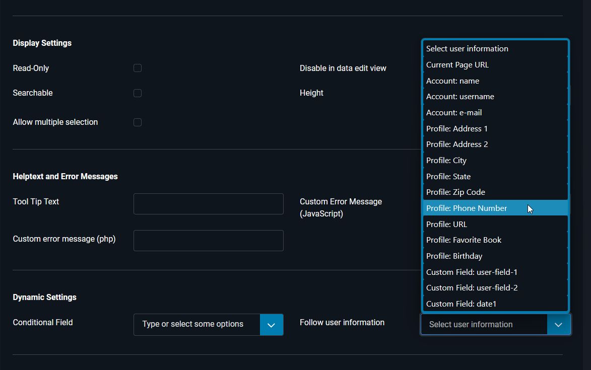 Set the option 'Follow user information'
