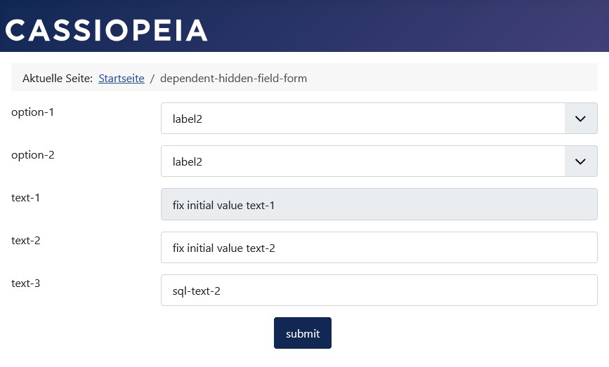 Hier ist der im Formular nicht angezeigte Text zur Veranschaulichung zu sehen.