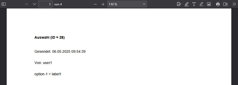 Vorschau: Seite 1 mit Übertragung ID 28