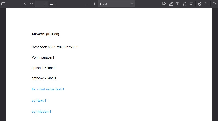 Vorschau: Seite 3 mit Übertragung ID 30