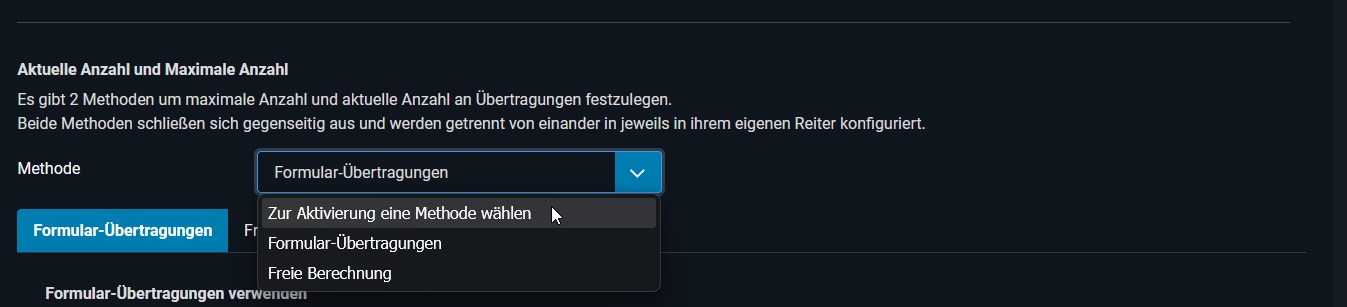 Formularkonfiguration