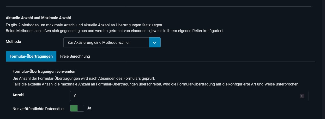 Formularkonfiguration