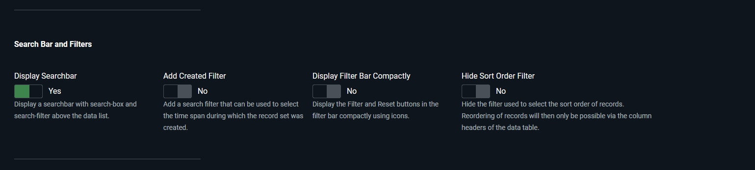 Show search bar