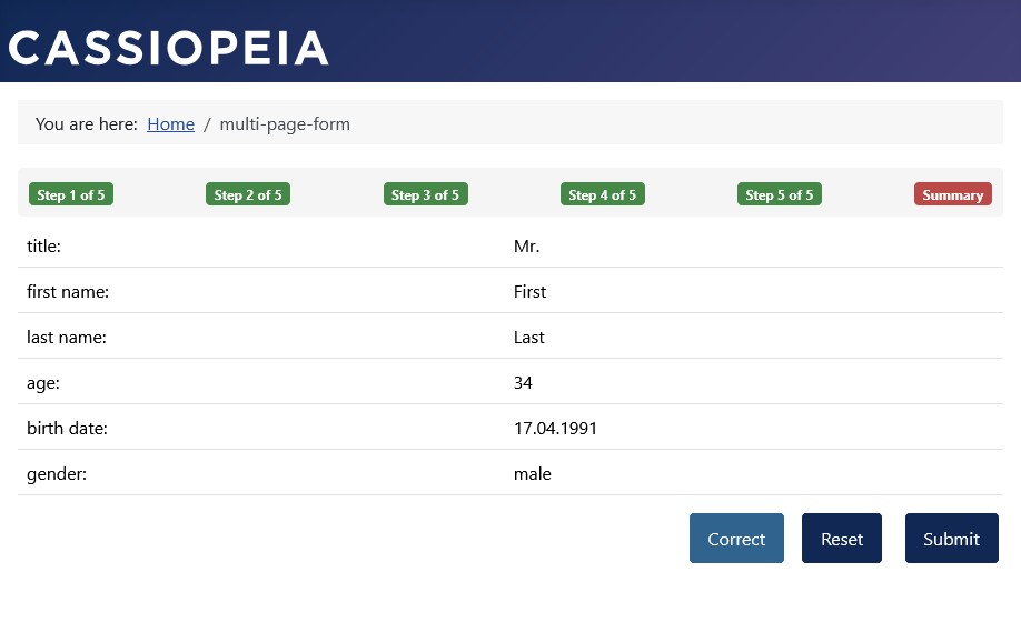 Right button alignment on the summary