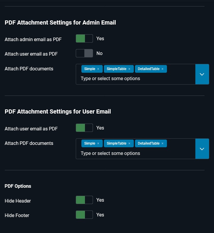 PDF attachments in emails