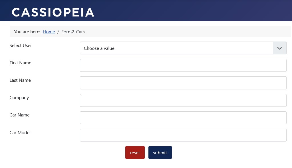 Select existing user data