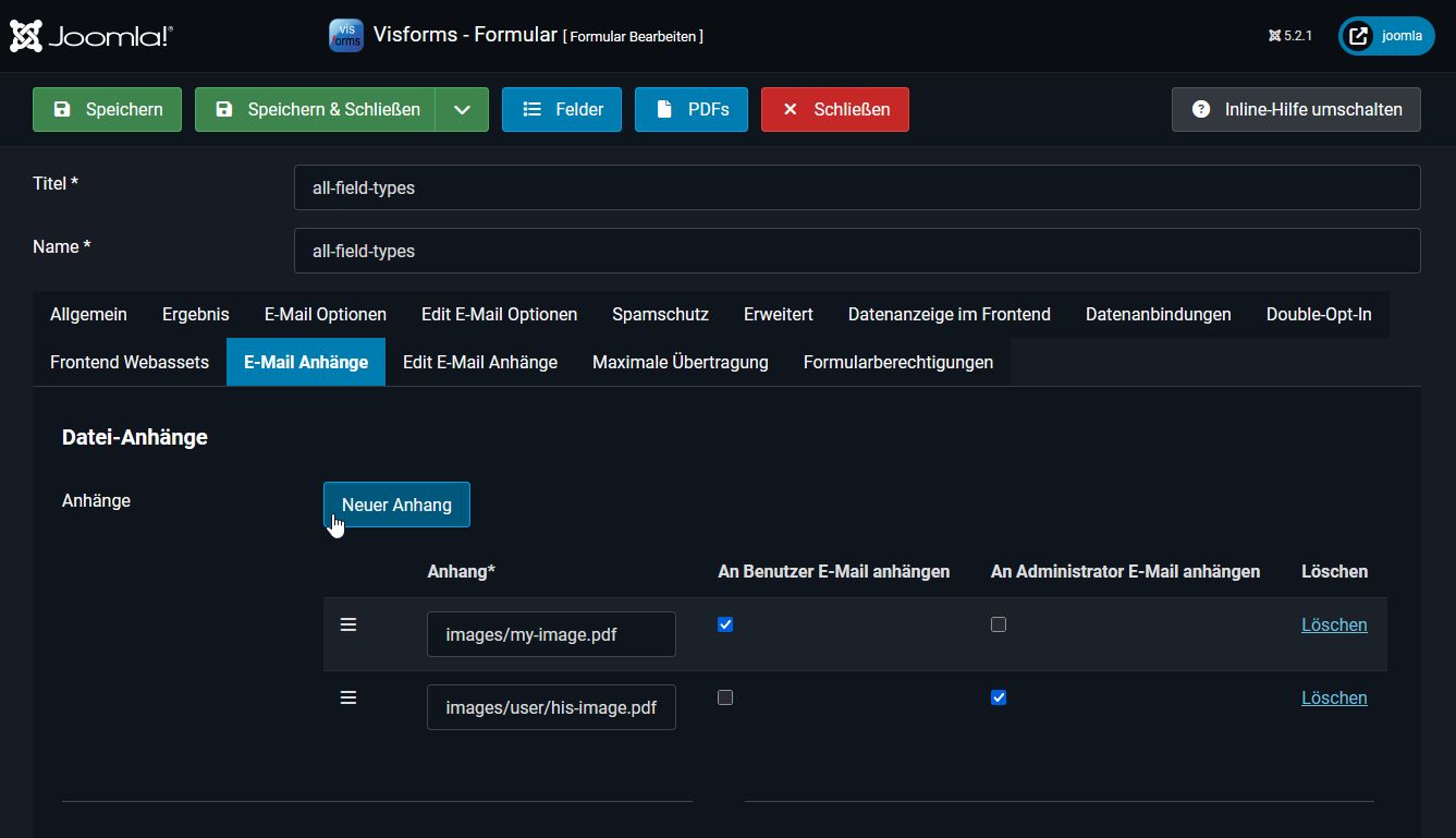 E-Mail Dateianhänge von beliebigen Dateien auf dem Web-Server