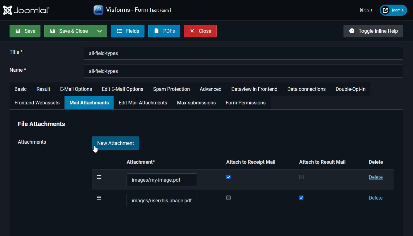 Email attachments from any file on the web server