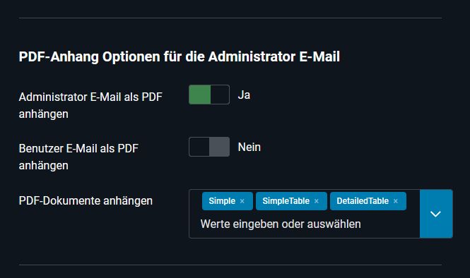 PDF der Administrator-E-Mail