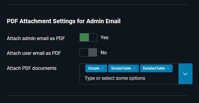 PDF of the administrator email